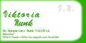 viktoria munk business card